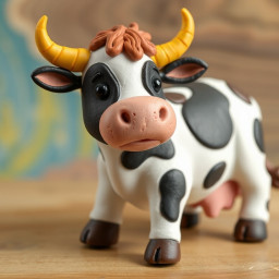 low poly ai generator cow polycow